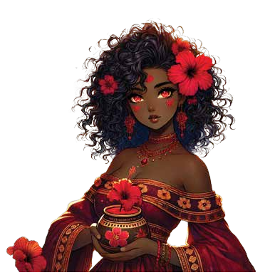 Imani — The Crimson Bloom of Vitality